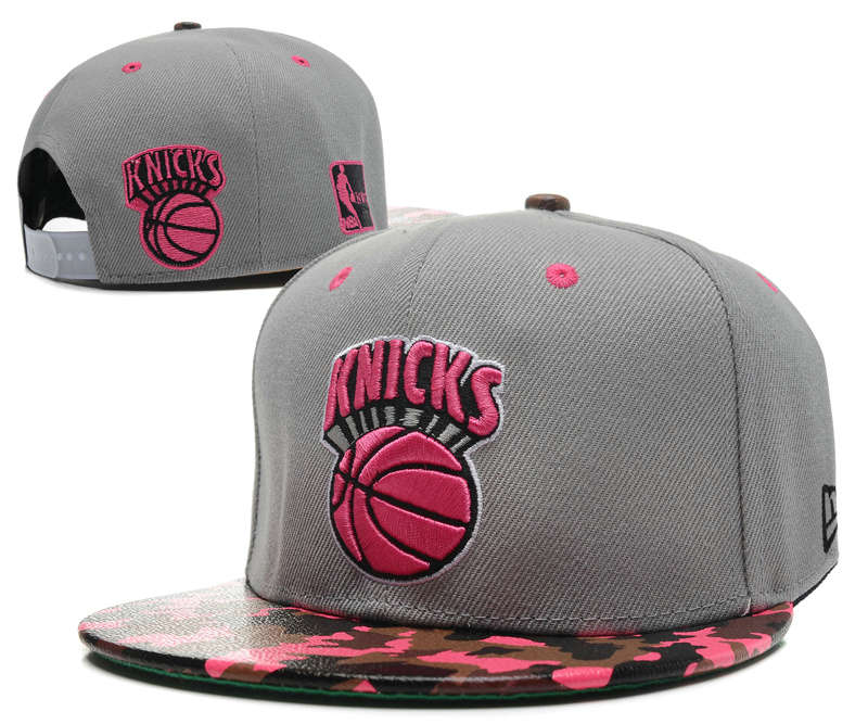 New York Knicks Grey Snapback Hat SD 0613
